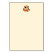 Cooler Sommerhund Floating - Niedliches Puppy Pool Tischnummer (Rückseite)