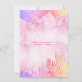 Cooler Sommerskriptpool Party Geburtstag Einladung (Rückseite)