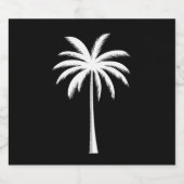 Cooler Sommerurlaub Sunset Beach Palm Tree Bierflaschenetikett (Einzelnes Label)
