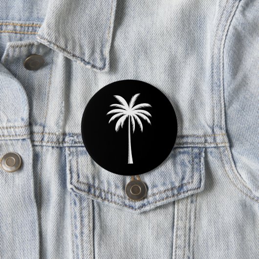 Cooler Sommerurlaub Sunset Beach Palm Tree Button (Beispiel)