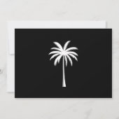 Cooler Sommerurlaub Sunset Beach Palm Tree Einladung (Vorderseite)