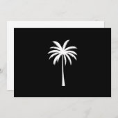 Cooler Sommerurlaub Sunset Beach Palm Tree Einladung (Vorne/Hinten)