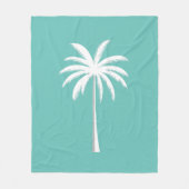 Cooler Sommerurlaub Sunset Beach Palm Tree Fleecedecke (Vorderseite)
