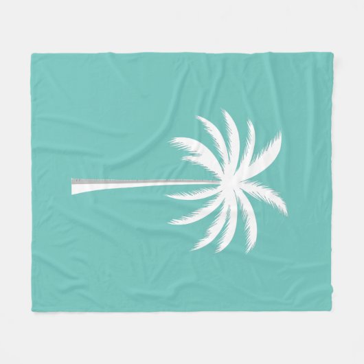 Cooler Sommerurlaub Sunset Beach Palm Tree Fleecedecke (Vorderseite (Horizontal))