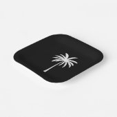 Cooler Sommerurlaub Sunset Beach Palm Tree Pappteller (Gewinkelt)
