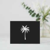 Cooler Sommerurlaub Sunset Beach Palm Tree Postkarte (Stehend Vorderseite)