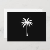 Cooler Sommerurlaub Sunset Beach Palm Tree Postkarte (Vorne/Hinten)