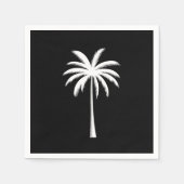 Cooler Sommerurlaub Sunset Beach Palm Tree Serviette (Vorderseite)