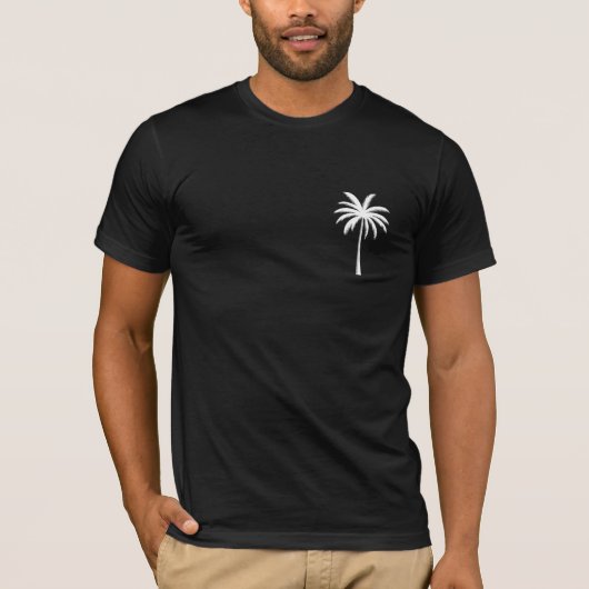 Cooler Sommerurlaub Sunset Beach Palm Tree T-Shirt (Vorderseite)