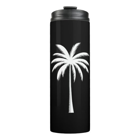 Cooler Sommerurlaub Sunset Beach Palm Tree Thermosbecher (Vorderseite)