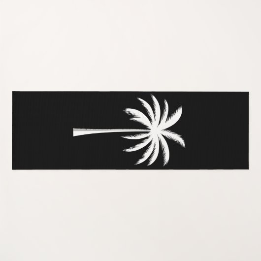 Cooler Sommerurlaub Sunset Beach Palm Tree Yogamatte (Vorderseite (Horizontal))