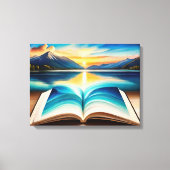 cooler Sonnenaufgang Leinwanddruck (Vorderseite)