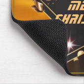 Cooler Sonnenaufgang Schwarze Gold Metallische Ste Mousepad (Ecke)