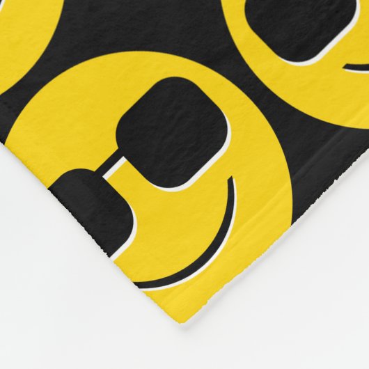 Cooler Sonnenbrillen Emoji Typ Fleecedecke (Ecke)
