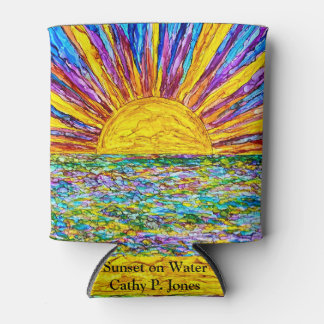 Cooler Sonnenuntergang auf dem Wasser Dosenkühler