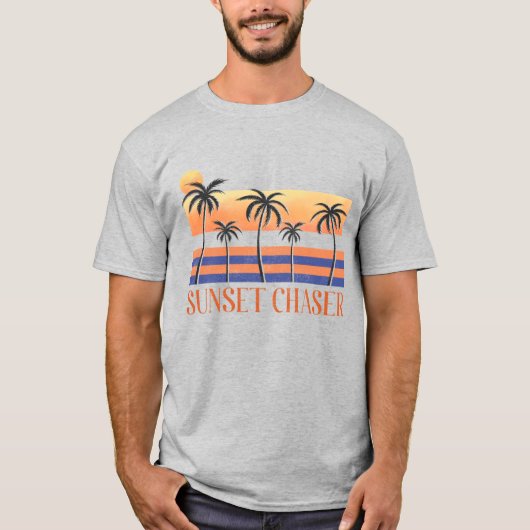 cooler Sonnenuntergang T-Shirt (Vorderseite)