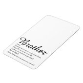 Cooler Spaß am Besten Bruder je Definition Magnet (Linke Seite)