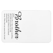 Cooler Spaß am Besten Bruder je Definition Magnet (Horizontal)