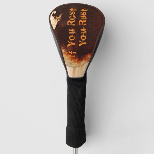 Cooler Spaß an der Rust Golf Headcover (Vorderseite)
