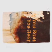 Cooler Spaß an der Rust Golfhandtuch (Horizontal)