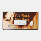 Cooler Spaß an der Rust Schreibtischunterlage (Tastatur & Maus)