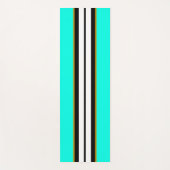 Cooler Spaß Bright Aqua Schwarz-weiß Racing Yogamatte (Vorderseite)