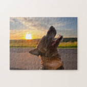Cooler Spaß Dog Pet Foto, Familienspiel Nacht Puzzle (Horizontal)