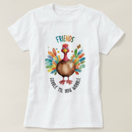Cooler Spaß Farbenfroh Freundschaft Türkei Wasserf T-Shirt