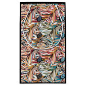 Cooler Spaß Farbenfroh Zebra Print Abstrakt Kleine Geschenktüte (Rückseite)