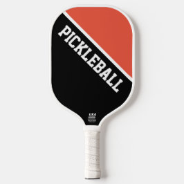 Cooler Spaß Fett orangefarbener Farbblock Pickleball Schläger