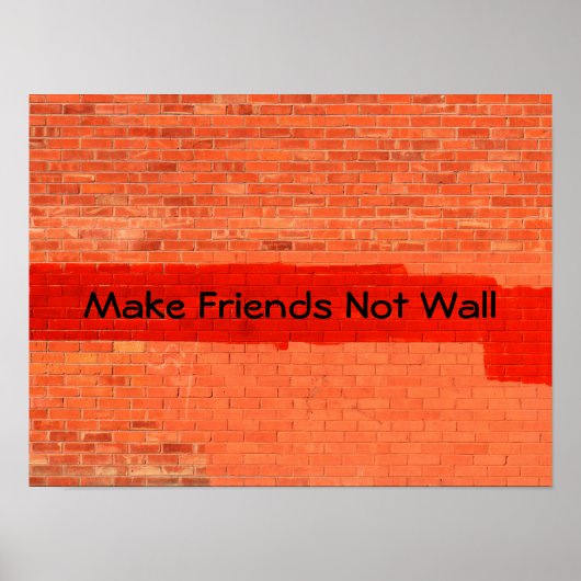 cooler Spaß "Freunde nicht ummanteln" einzigartig Poster (Vorne)