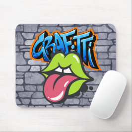 Cooler Spaß Graffiti farbenfrohe Straßenkunst Spaß Mousepad