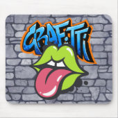 Cooler Spaß Graffiti farbenfrohe Straßenkunst Spaß Mousepad (Vorne)