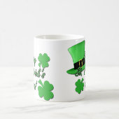 Cooler Spaß Green top hat Kleeblatts St Patricks D Kaffeetasse (Mittel)