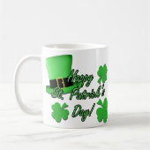 Cooler Spaß Green top hat Kleeblatts St Patricks D Kaffeetasse (Links)