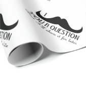 Cooler Spaß ich Ihnen eine Frage Schwarz und Weiß Geschenkpapier (Rolleneckpunkt)