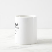 Cooler Spaß ich Ihnen eine Frage Schwarz und Weiß Kaffeetasse (Mittel)