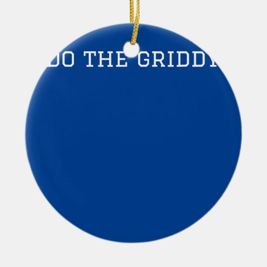 Cooler Spaß macht den Griddy Touchdown-Tanz Keramik Ornament (Vorne)