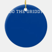 Cooler Spaß macht den Griddy Touchdown-Tanz Keramik Ornament (Hinten)