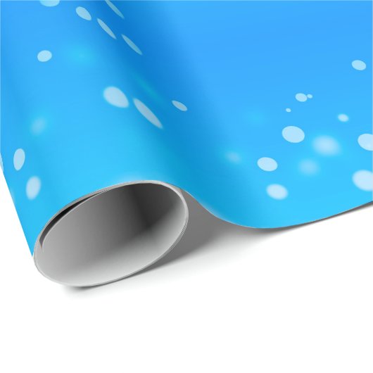 Cooler Spaß Snowman Funkelnd Weihnachtsbaumen blau Geschenkpapier (Rolleneckpunkt)