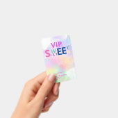 Cooler Spaß Teenage moderne Typografie VIP süß 16 Ausweis (Handheld)