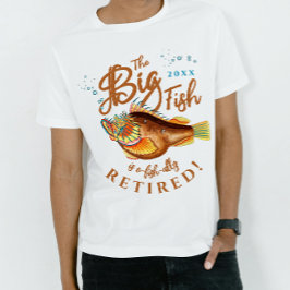 Cooler Spaß Terracota Brown Big Fish Grandpa Rerei T-Shirt