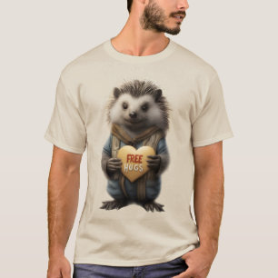 Cooler Spaß und sonnige Freihäuser Niedlicher Igel T-Shirt