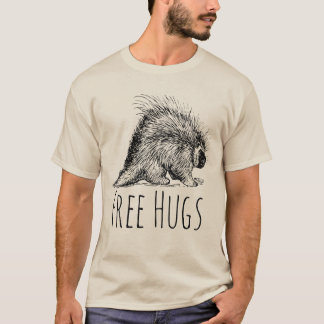 Cooler Spaß und sonnige Gratis-Hugs Porcupine T-Shirt