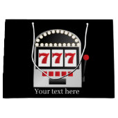 cooler Spielautomat fügt Text-Party hinzu Große Geschenktüte (Vorderseite)