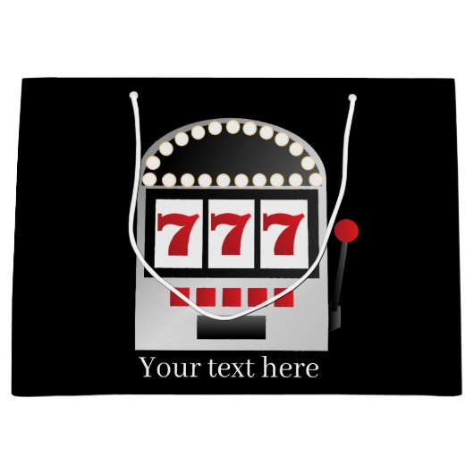 cooler Spielautomat fügt Text-Party hinzu Große Geschenktüte (Vorderseite)