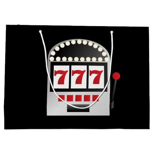 cooler Spielautomat fügt Text-Party hinzu Große Geschenktüte (Rückseite)