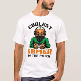 Cooler Spieler im Patch Halloween-Geschenk T-Shirt