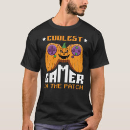 Cooler Spieler im Patch Halloween-Geschenk T-Shirt