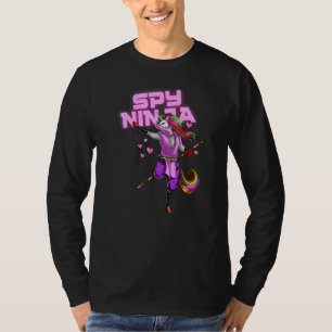 Cooler Spion Gaming Ninja Gamer Einhorn Ninja Jung T-Shirt